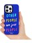 iPhone 15 Kılıf Yazı Desenli Youngkit Mindfullness Serisi Kapak Mavi 2