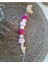 Hoşgeldin Bebek Yenidoğan Isimli Emzik Zinciri Askısı Hediye Seti Amigurumi Ay Pembe 4