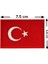 Türk Bayrağı Patch Kırmızı Nakış 2