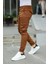 Slim Fit Körüklü Cep Paça Lastikli Esnek Kumaş Erkek Kargo Pantolon 2