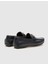 Deri Lacivert Tokalı Erkek Loafer 3