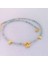 Yzcjeweler Doğaltaş Akuamarin Kolye (4mm.ve 2mm.lik Taşlar) 2