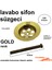 Lavabo Sifon Süzgeci Gold Altın Renk Banyo Mutfak Lavabo Gider Süzgec 2