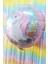 Yuvarlak Unicorn Temalı Folyo Balon Çift Taraflı Unicorn Konsept Balon 45CM 3