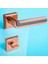 Defne Lüx Rose Gold Kare Rozetli Wc-Banyo Kapısı Uyumlu Kapı Kolu Sağa ve Sola Uygun Kolları 1 Takım 2