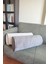 Silindir Yuvarlak Dekoratif Kırlent Biyeli Vizon 60X20 4