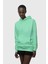 Unisex Basic Su Yeşili Oversize 3 Iplik Kışlık Pamuklu Sweatshirt 2