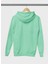 Unisex Basic Su Yeşili Oversize 3 Iplik Kışlık Pamuklu Sweatshirt 3