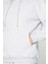 Açık Gri Kapşonlu Sweatshirt 3 Iplik Şardonlu (%100 Pamuk) 2