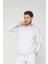Açık Gri Bisiklet Yaka Sweatshirt 3 Iplik Şardonlu (%100 Pamuk) 4