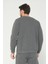 Antrasit Gri Bisiklet Yaka Sweatshirt 3 Iplik Şardonlu (%100 Pamuk) 3