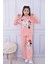 Minnie Mouse Baskılı Mevsimlik Kapüşonlu Kız Çocuk Takım 1