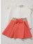 Çocuk Bluz Etek Takım Çocuk Ikili Etek Takım Turuncu - Mor - Beyaz Dalgıç Kumaş 0 - 5 Yaş 5