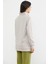 Dik Yaka Yarım Fermuarlı Sweatshirt Taş 4