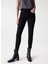 Yüksek Bel Skinny Paça Skinny Fit Siyah Kadın Denim Pantolon 21001300 2