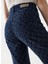 Yüksek Bel Dar Paça Mom Fit Koyu Mavi Kadın Denim Pantolon 21007036 5