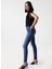 Orta Bel Slim Paça Skinny Fit Mavi Kadın Denim Pantolon 21005345 2