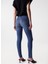 Orta Bel Slim Paça Skinny Fit Mavi Kadın Denim Pantolon 21005345 4