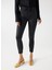 Orta Bel Skinny Paça Cropped Fit Siyah Kadın Denim Pantolon 21001085 2