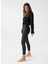 Orta Bel Skinny Paça Cropped Fit Siyah Kadın Denim Pantolon 21001085 3