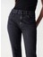 Yüksek Bel Dar Paça Mom Fit Siyah Kadın Denim Pantolon 21004613 2