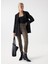 Yüksek Bel Slim Paça Cropped Fit Koyu Yeşil Kadın Denim Pantolon 21007052 1
