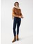 Orta Bel Skinny Paça Skinny Fit Koyu Mavi Kadın Denim Pantolon 21001382 1