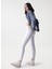Yüksek Bel Skinny Paça Cropped Fit Beyaz Kadın Denim Pantolon 21000843 3