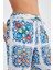 RİA TROUSER Çini Desenli Bol Kesim Yazlık Saten Kadın Pantolon Çok Renkli 3