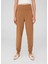 Yüksek Bel Dar Paça Kaşmir Karışım Fit Kadın Triko Pantolon Camel 2