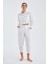 SANDAL TROUSER Bol Kesim Yazlık Muslin Kadın Kısa Pantolon Beyaz 1