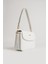 Kadın Beyaz Baskı Desenli Kolon Askılı 3 Bölmeli Omuz Çantası 23X16CM MDS2184 1