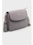 Kadın Gri Baskı Desenli Kolon Askılı 3 Bölmeli Omuz Çantası 23X16CM MDS2184 2