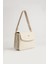 Kadın Krem Baskı Desenli Kolon Askılı 3 Bölmeli Omuz Çantası 23X16CM MDS2184 1