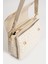 Kadın Krem Baskı Desenli Kolon Askılı 3 Bölmeli Omuz Çantası 23X16CM MDS2184 3