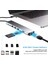 CF04 Macbook Uyumlu Type-C™ To 4K HDMI Tv Projeksiyon UHd 1080P 2* Type-C 2* USB SD/TF RJ45 Ethernet Lan 8ın1 Çevirici Hub Adaptör 5