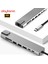 CF04 Macbook Uyumlu Type-C™ To 4K HDMI Tv Projeksiyon UHd 1080P 2* Type-C 2* USB SD/TF RJ45 Ethernet Lan 8ın1 Çevirici Hub Adaptör 6