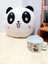 Ikili Peluş Panda Yastık ve Ahşap Kutulu Panda Temalı Seramik Kupa Bardak Hediye Seti 2