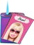 Barbie Baskılı Çakmak Yandan Kaydırmalı Kişiye Özel Isimli Lüks Gazlı Pembe Çakmak 1