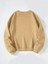 Kadın Oversize Bisiklet Yaka Basic Düz Sweatshirt 1