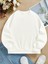 Kadın Oversize Bisiklet Yaka Basic Düz Sweatshirt 2