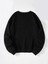 Kadın Oversize Bisiklet Yaka Basic Düz Sweatshirt 2