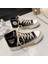 Ilkbahar Yaz Moda Ayı Kadınlar Kanvas Ayakkabılar Yüksek Top Kanvas Ayakkabılar Dantel Up Gündelik Ayakkabı Kadın Kapalı Beyaz Ayakkabı Sneakers (Yurt Dışından) 1