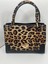Leopar Kadın Çıkarılabilir Askılı Şık Kadın El Kol ve Omuz Çantası 1