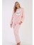 Kadın Welwelsoft Uzun Kol Pijama Takım 2