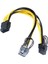 Güç Cpu 8p Grafik Kartına Çift 6+2 Güç Kaynağı Kablosu 20CM Adaptör Kablosu (Yurt Dışından) 4