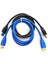2 Parça Usb3.0 Erkek-Erkek Veri Kablosu Am - Am Od5.5 Sabit Sürücü Uzatma Kablosu (Mavi ve Siyah) (Yurt Dışından) 1