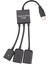 USB 3.1 Tip C Erkek - 2 Çift USB A 2.0 Dişi + Mikro USB Dişi 3'ü 1 Arada Otg Hub (Yurt Dışından) 5
