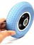200X50 Elektrikli Scooter Katı Ön Tekerlek 8 Inç Scooter Siyah Tekerlek Göbeği Mavi Katı Lastik ile Lastiği Şişirmeye Gerek Yok (Yurt Dışından) 5