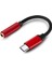 Typec - Android Telefon Dinleme Için Kulaklık Adaptörüne Type-C - 3,5mm Ses Adaptörü Arayüz Kablosu (Kırmızı) (Yurt Dışından) 2